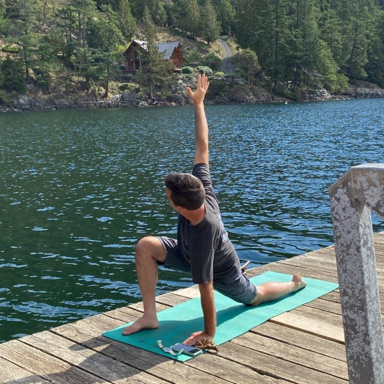 Yoga on the Gambier dock